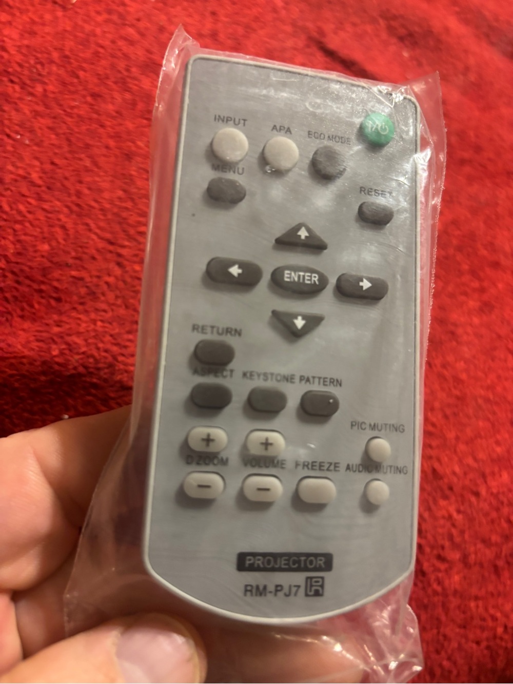 Projector Replacement Remote RM-PJ7 - Gray new